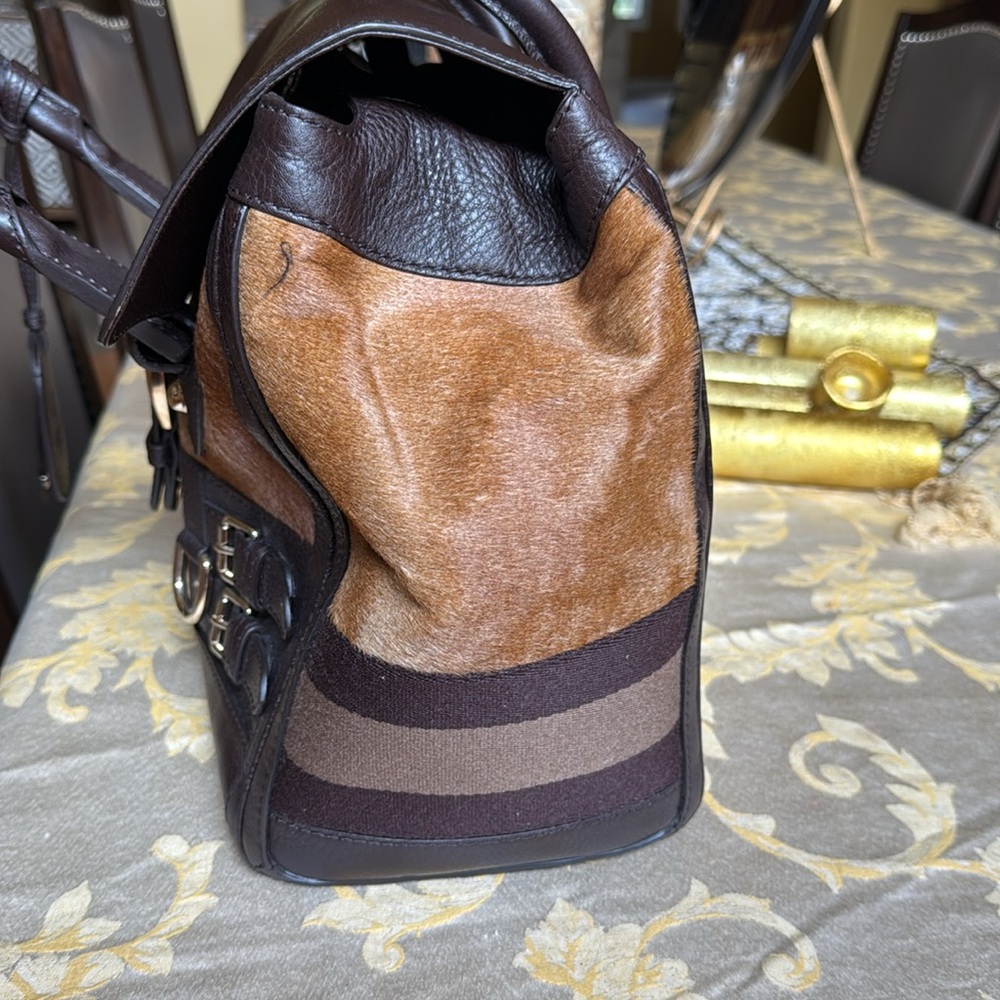 Elegant Brown Leather Men's Bag - Picture 6 of 13